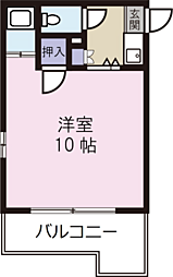 シャトル昭和町 1Kの間取図画像