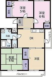 エトワール東吉野 4DKの間取図画像
