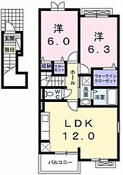 アン・ファミーユ 2LDKの間取図画像