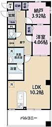 TOKUSHIMAMIDTOWER 2LDKの間取図画像