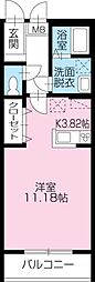 アーチレジデンス 1Kの間取図画像