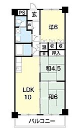 モルシェラ壱番館 3LDKの間取図画像