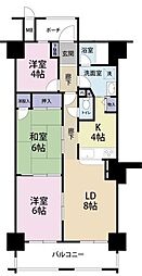 リッチ・de・カワウチ2 3LDKの間取図画像