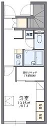 レオパレスヴィラヨコス 1Kの間取図画像