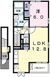 コッティクワハラ1 1LDKの間取図画像