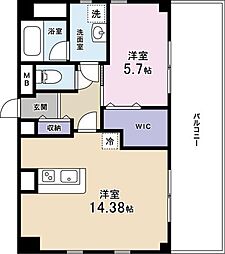 ココテラス蔵本駅前 1LDKの間取図画像