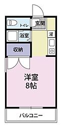アーベントハイツ平岡 1Kの間取図画像