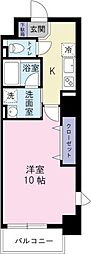 K-クレスト大道 1Kの間取図画像