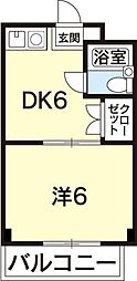 FMハイツ 1DKの間取図画像