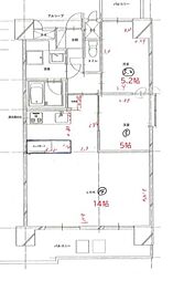 ダイアパレス新内町 2LDKの間取図画像
