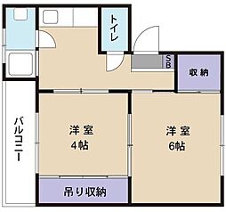 ハイツkiki 2Kの間取図画像