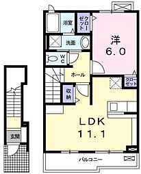 間取図画像 1LDK