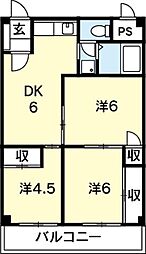 ラヴェニューモリ 3DKの間取図画像