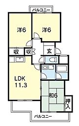 間取図画像 3LDK