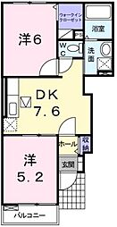 間取図画像 2DK