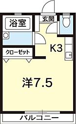 間取図画像 1K