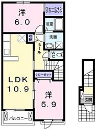 間取図画像 2LDK