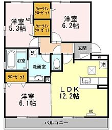 間取図画像 3LDK