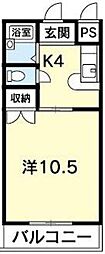 間取図画像 1K
