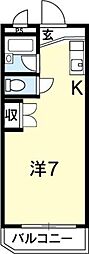 ハイツ高畠 ワンルームの間取図画像