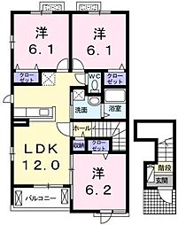 ブランジュ2 3LDKの間取図画像