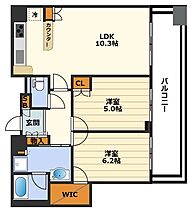 ジオグランデ梅田  ｜ 大阪府大阪市北区茶屋町（賃貸マンション2LDK・14階・63.68㎡） その2