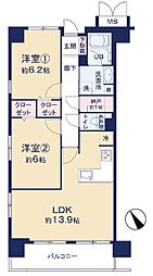 間取図画像 2LDK