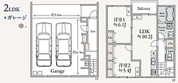 Moto Garage 2LDKの間取図画像