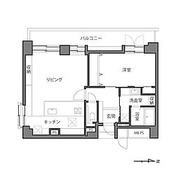 間取図画像 1LDK