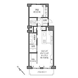 間取図画像 1LDK