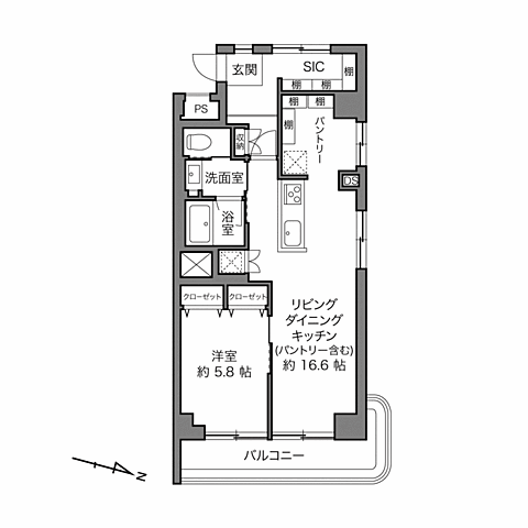 間取り 秀和目黒駅前レジデンス 7階/-