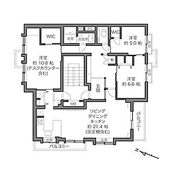 上原グリーンハイム 3LDKの間取図画像