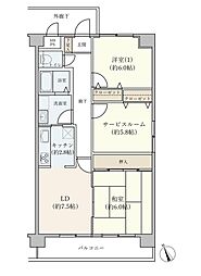 間取図画像 2SLDK