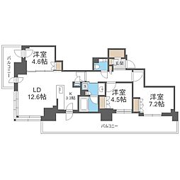 ザ・札幌タワーズ　イーストタワー 27階