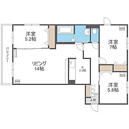 レジデンス白石中央IV 3階