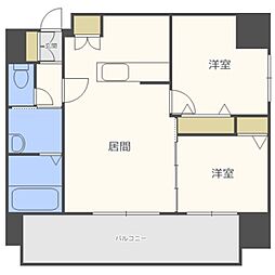 エクレール 6階2LDKの間取り