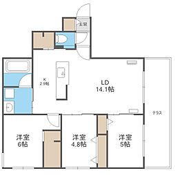 Ｌｅｊｏｎ’ｓ　Ｇａｒｄｅｎ 1階3LDKの間取り