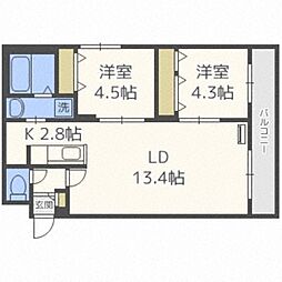 ドルチェ平岸 2階