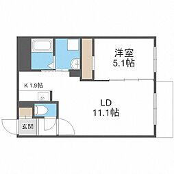 Aloha 1LDKの間取図画像