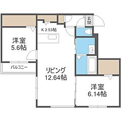 物件の間取り
