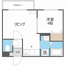 リリアーナ琴似 1LDKの間取図画像