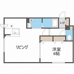 コンフォート栄通 1LDKの間取図画像