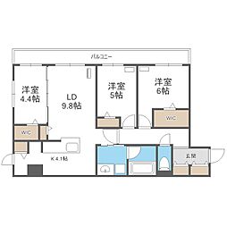 ガーデンクォーツ琴似 3階/-