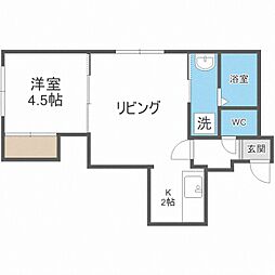 オーシャンカーマ 1LDKの間取図画像