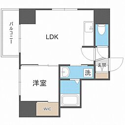 レガロ札幌ステーション 1LDKの間取図画像