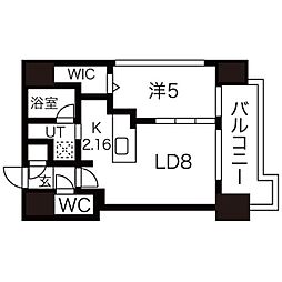 MODENAFINEST 1LDKの間取図画像
