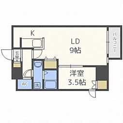 コリーナフォレスタ 1LDKの間取図画像