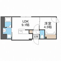 グランドサクセス北6条  ｜ 北海道札幌市中央区北六条西25丁目（賃貸マンション1LDK・4階・32.26㎡） その2