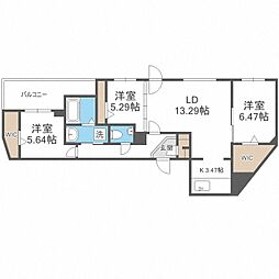 ミヤノモリ-CITY.STELLA 3LDKの間取図画像