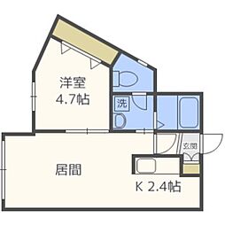 ヒナタミチ 1LDKの間取図画像